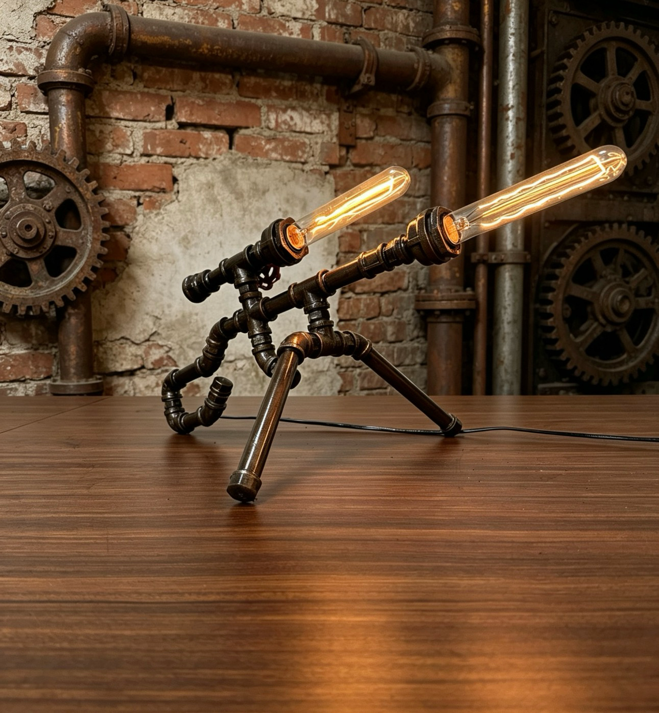 "Sniper Rifle"Industrial  - Handmade DIY Metal Art Sculpture, Creative Home Decor for Bar & Coffee Shop, Unique Statement Piece
