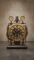 Exposed Pipe Desk Clock