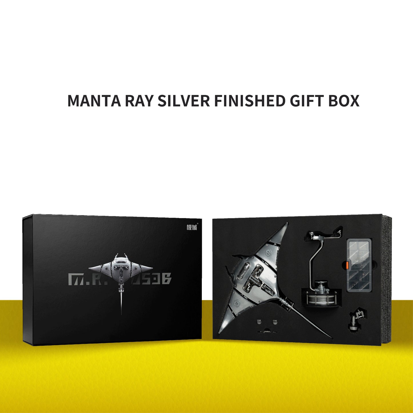 Electric Mechanical Manta Ray Model - Rechargeable Steampunk Metal Bionic Sculpture, DIY Kit & Pre-assembled Desktop Ornament