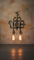 Iron Pipe Pendant With Filament Bulb