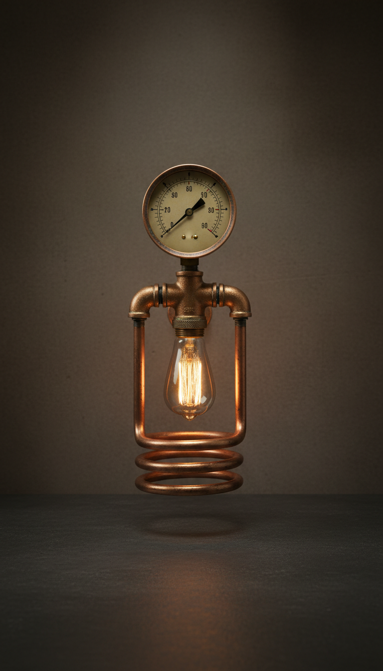 Copper Gauge Wall Sconce